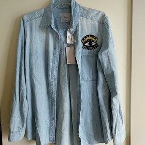 Chambray Long Shirt by Rails!